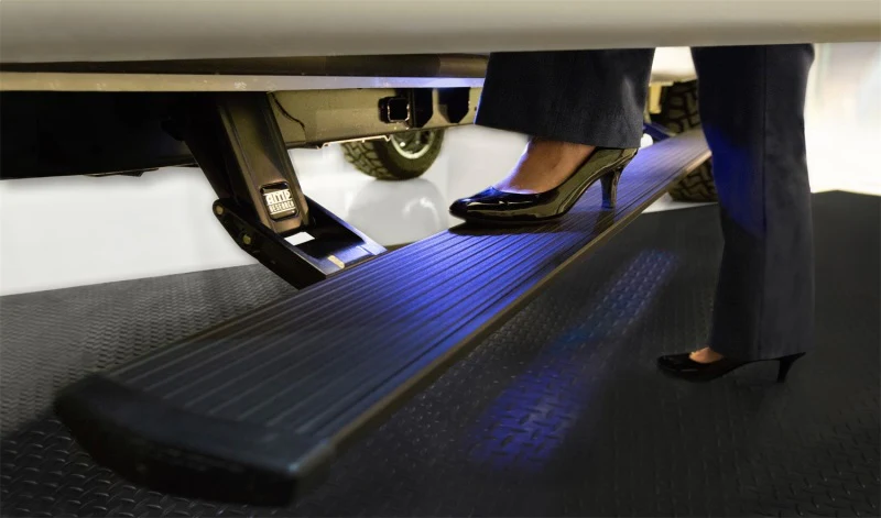AMP Research 2020 Ford F150 /250/350/450 PowerStep Running Boards Plug N Play - Black - Image 2