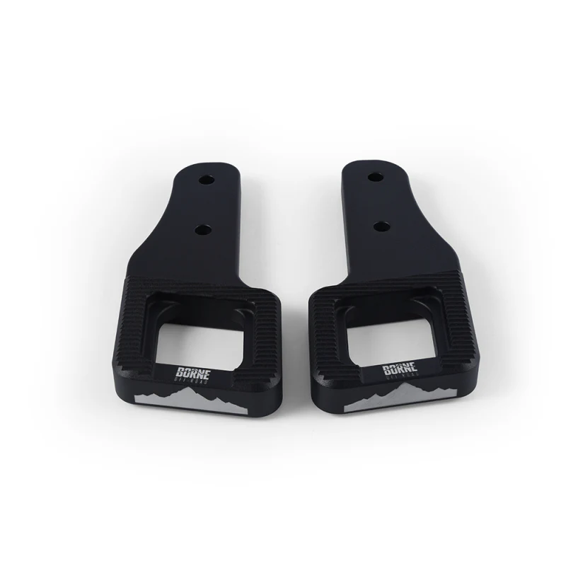 Borne Off-Road 2017+ Ford Raptor / 2009+ Ford F150 Borne Off-Road Billet Tow Hooks - Black - Image 2
