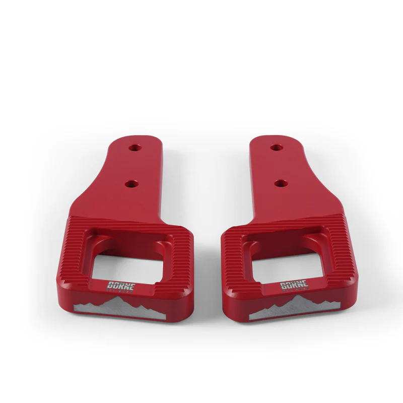 Borne Off-Road 2017+ Ford Raptor / 2009+ Ford F150 Borne Off-Road Billet Tow Hooks - Red - Image 2
