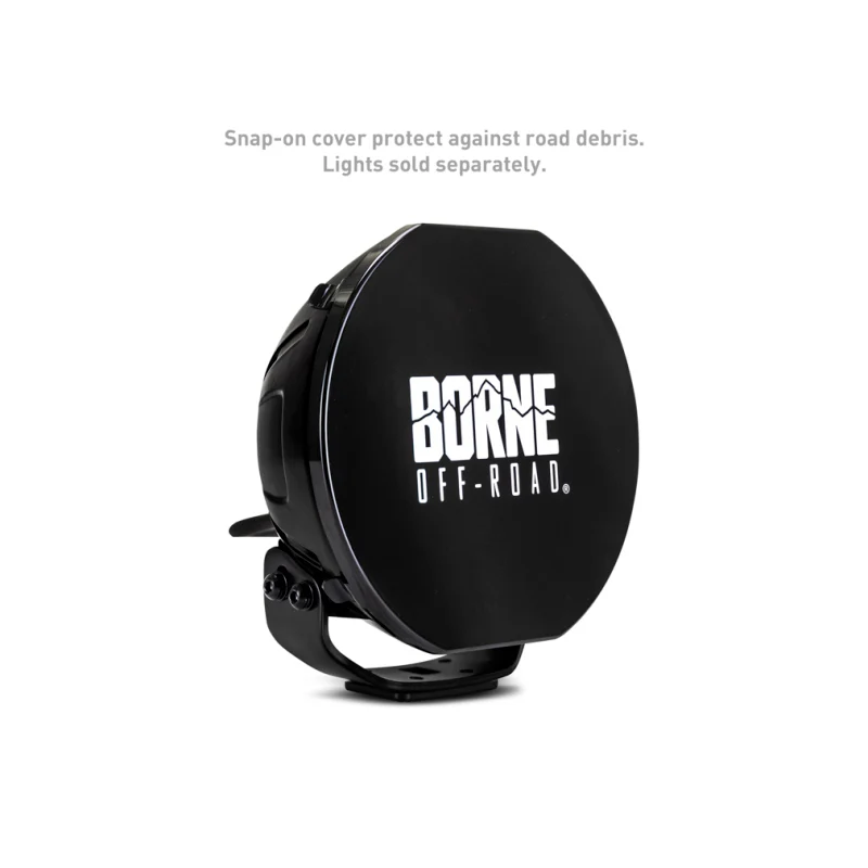 Borne Off-Road 7in Round Light Cover Black - Image 5