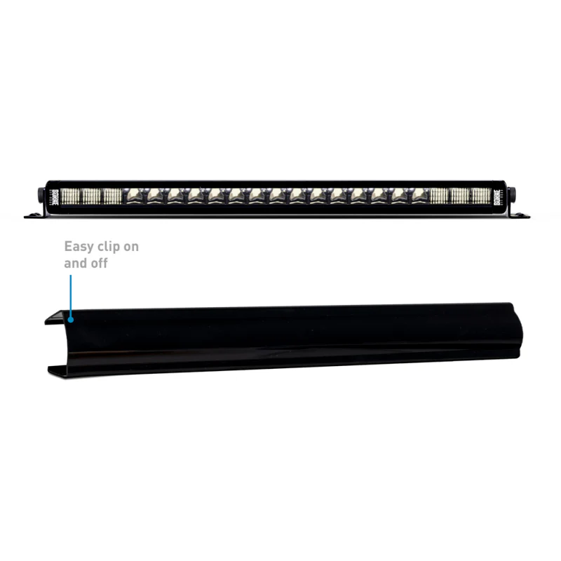 Borne Off-Road Light Bar Cover Single Row 20in Black - Image 3