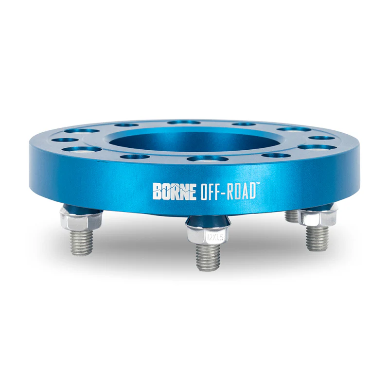 Borne Off-Road Wheel Spacers 5x150 110.1 38.1 M14 Blue - Image 5