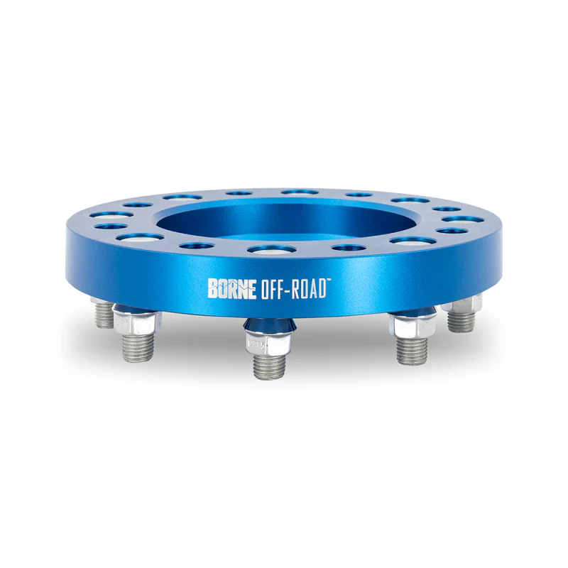 Borne Off-Road Wheel Spacers - 8X165.1 / 121.3 / 38.1 M14 - Blue - Image 6