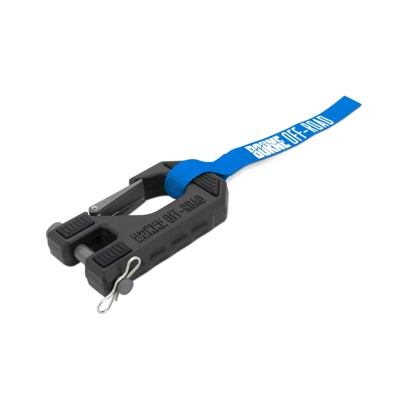 Borne Off-Road Winch Hook - 3/8in Rope - Hand Strap - Blue - Image 7