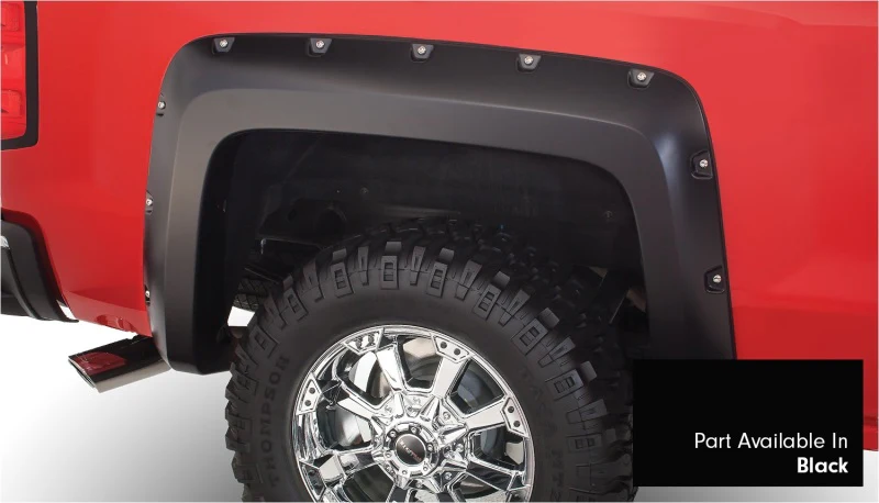 Bushwacker 16-18 Chevy Silverado 1500 Fleetside Pocket Style Flares 4pc 78.8/97.8in Bed - Black - Image 4