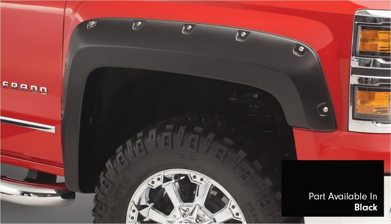 Bushwacker 16-18 Chevy Silverado 1500 Fleetside Pocket Style Flares 4pc 78.8/97.8in Bed - Black - Image 5