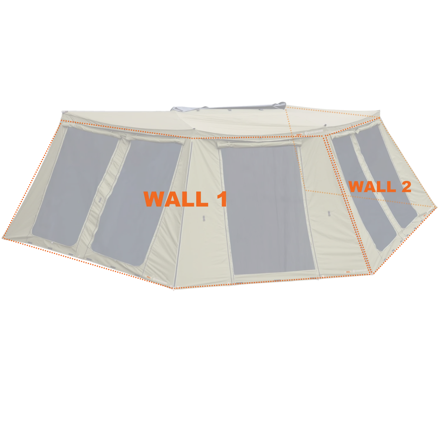 CO-Peregrine 270 Left Deluxe Wall Set (W1+W2 Fits 5 Arm Awnings) - Image 3