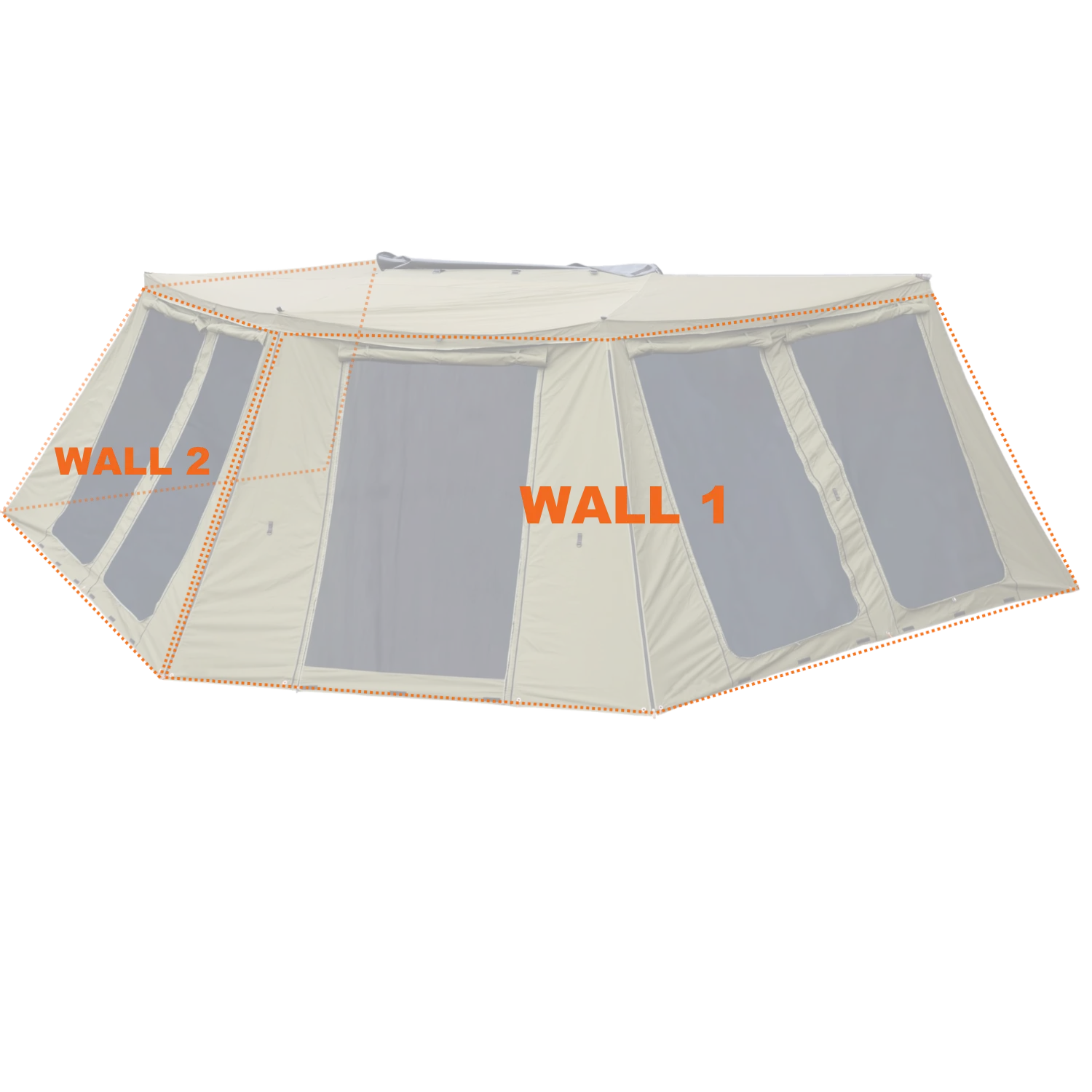 CO-Peregrine 270 Left Deluxe Wall Set (W1+W2 Fits 5 Arm Awnings) - Image 4