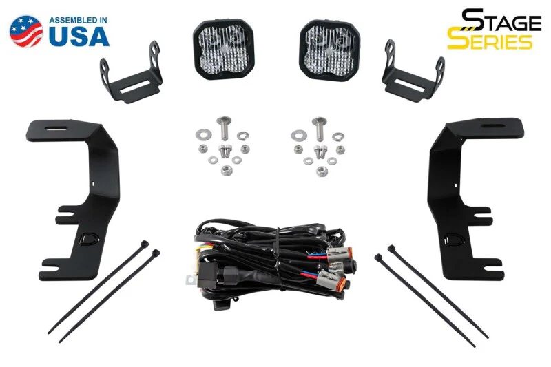 Diode Dynamics 14-19 Silverado/Sierra SS3 LED Ditch Light Kit Sport - White Combo - Image 6
