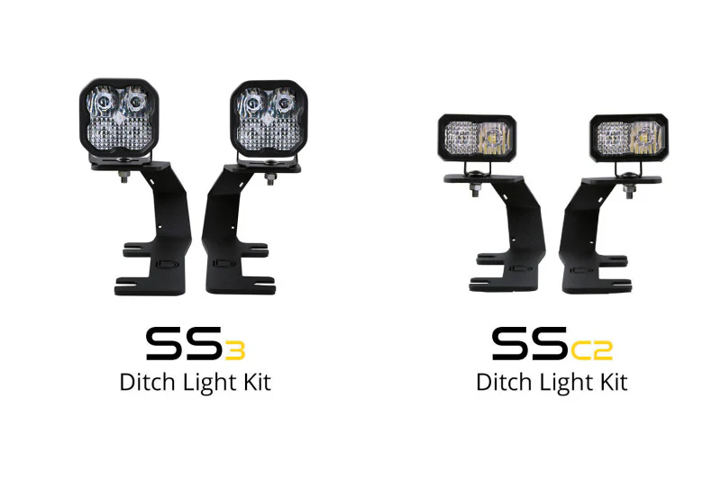 Diode Dynamics 14-19 Silverado/Sierra SSC2 LED Ditch Light Kit Sport - White Combo - Image 4