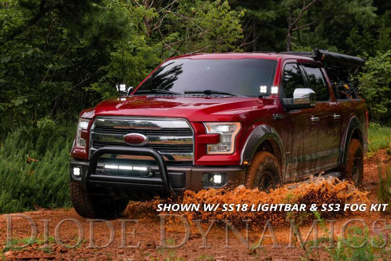 Diode Dynamics 15-20 Ford F-150/Raptor Sport SS3 LED Ditch Light Kit - Yellow Combo - Image 6
