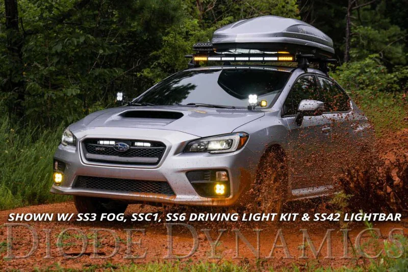 Diode Dynamics 15-21 Subaru WRX/STi Pro SS3 LED Ditch Light Kit - White Combo - Image 8