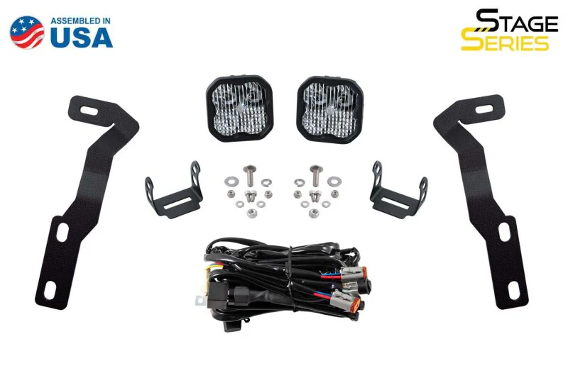 Diode Dynamics 16-21 Toyota Tacoma Pro SS3 LED Ditch Light Kit - Yellow Combo - Image 4