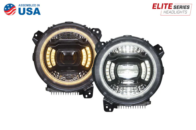 Diode Dynamics 18-23 Jeep JL Wrangler Elite LED Headlamps - Image 7