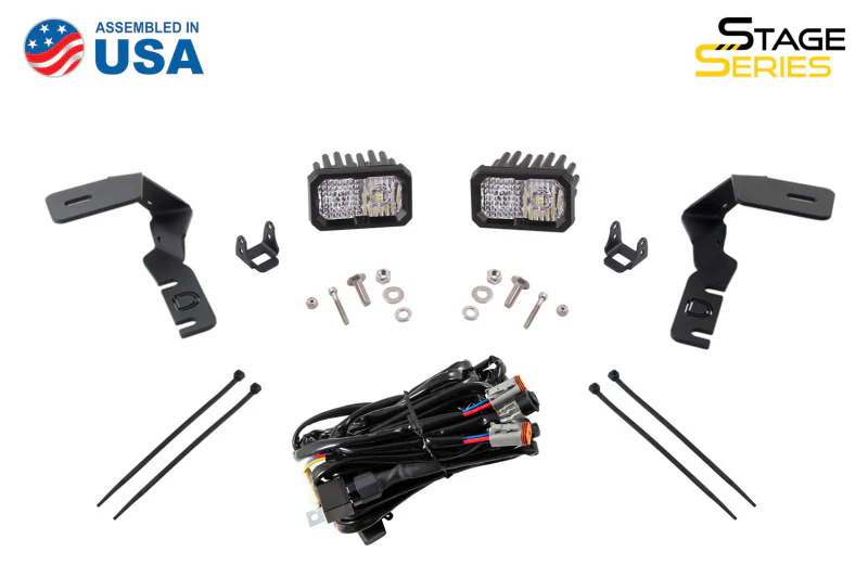 Diode Dynamics 19-21 Ford Ranger Sport SS3 LED Ditch Light Kit - White Combo - Image 3