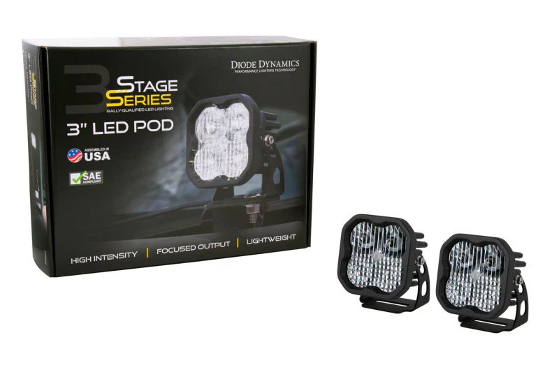 Diode Dynamics 2021 Ford Bronco SS3 LED Ditch Light Kit - Yellow Pro Combo - Image 8