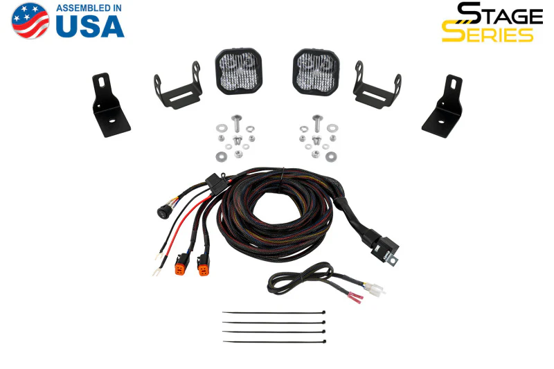 Diode Dynamics 2022+ Ford Maverick, C2 Sport Stage Series Ditch Light Kit Pro Yellow Combo - Image 7