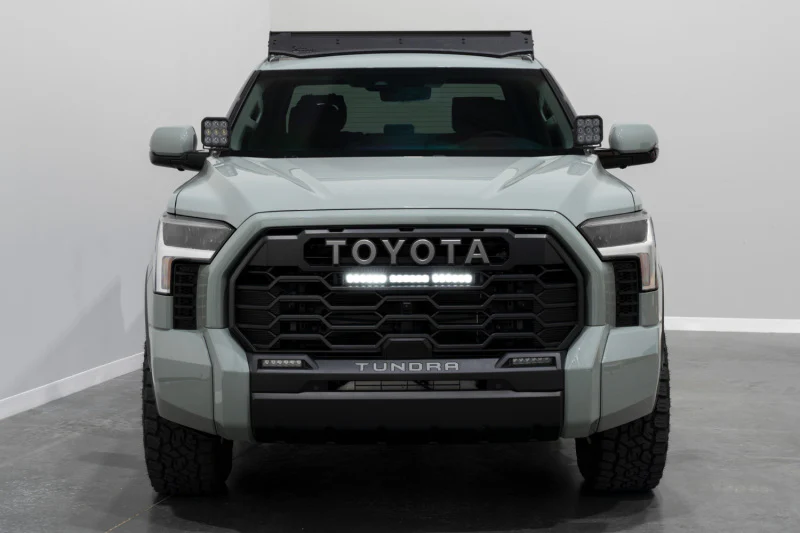 Diode Dynamics 2022+ Toyota Tundra TRD Pro Grille Light Bar Kit - Amber Combo - Image 2