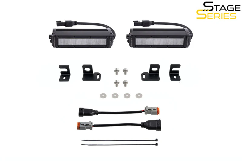 Diode Dynamics 2024+ Toyota Tacoma SS6 LED Fog Light Kit - Amber Wide - Image 7