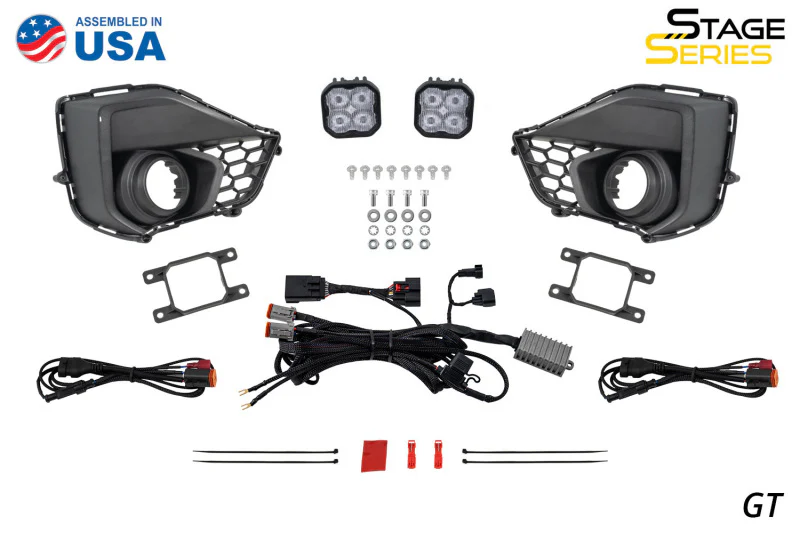Diode Dynamics 2028 Ford Mustang EcoBoost SS3 Add-On Fog Lamp Kit  Yellow Pro - Image 8