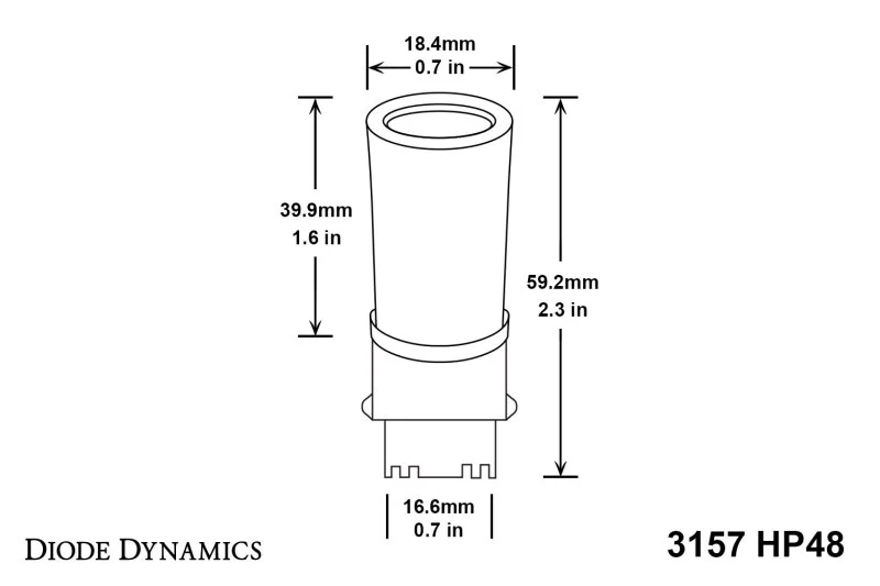 Diode Dynamics 3157 LED Bulb HP48 LED - Red (Single) - Image 3