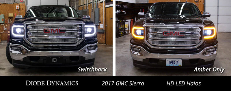 Diode Dynamics GMC Sierra LED Halos Switchback 16-18 Sierra 1500 - Image 2