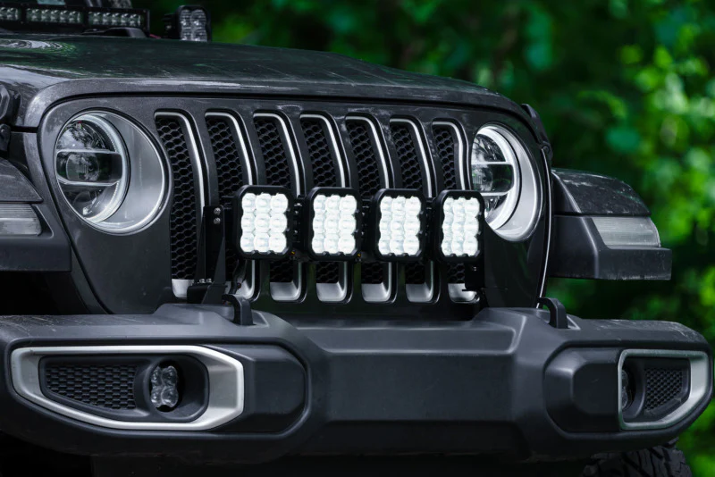 Diode Dynamics Jeep JL SS5 4-Pod CrossLink Grille Lightbar Kit Pro - White Combo - Image 5