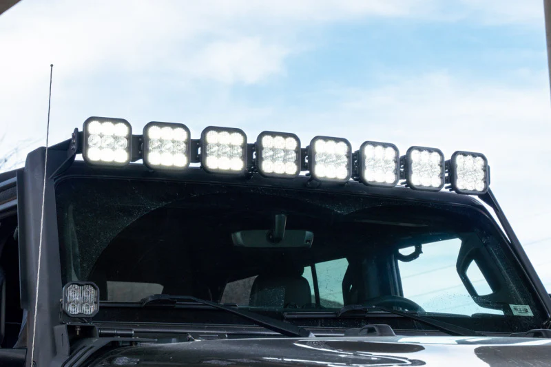 Diode Dynamics Jeep JL SS5 Sport CrossLink Windshield - Yellow Combo Lightbar Kit - Image 8