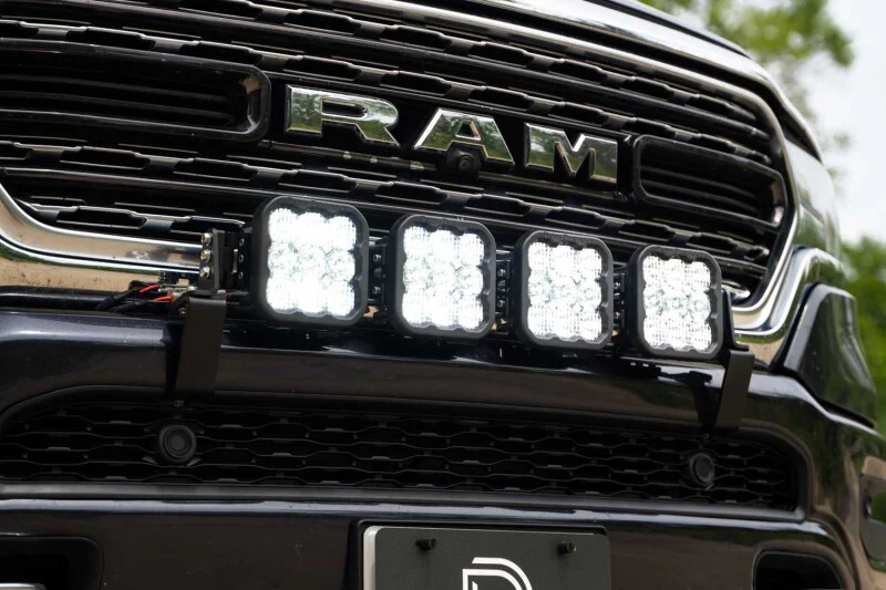 Diode Dynamics SS5 Grille CrossLink Lightbar Kit for 2019-Present Ram - Pro White Combo - Image 3