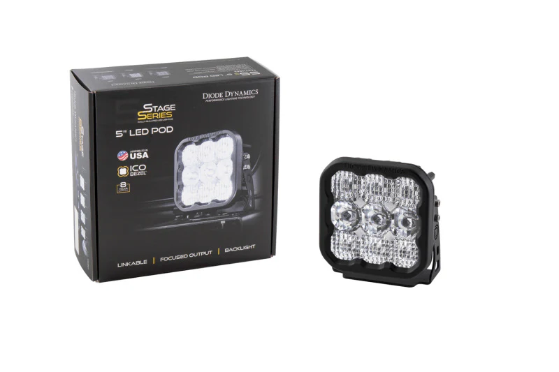 Diode Dynamics SS5 LED Pod Pro - White Combo (Single) - Image 6