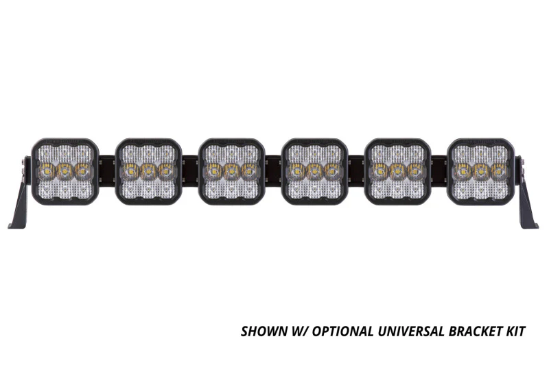 Diode Dynamics SS5 Pro Universal CrossLink 6-Pod Lightbar - White Combo - Image 5