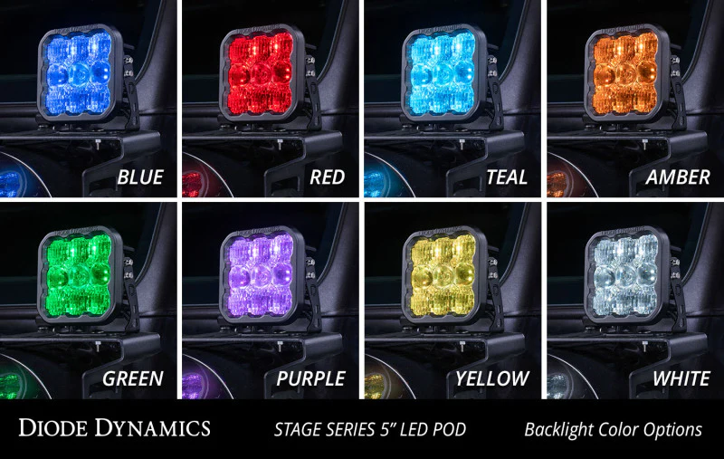Diode Dynamics SS5 Sport Universal CrossLink 5-Pod Lightbar - White Driving - Image 3
