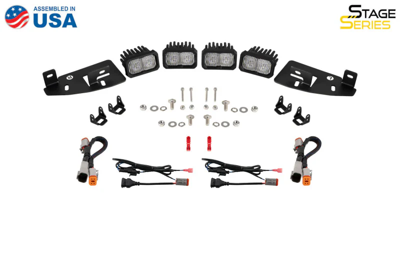 Diode Dynamics SSC2 LED Fog Pocket Kit for 2019-Present Ram - White Sport - Image 2