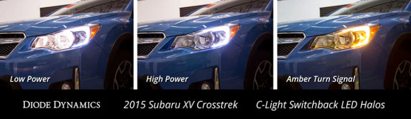 Diode Dynamics Subaru Crosstrek/Impreza C-Light Swithback LED Halos - Image 9