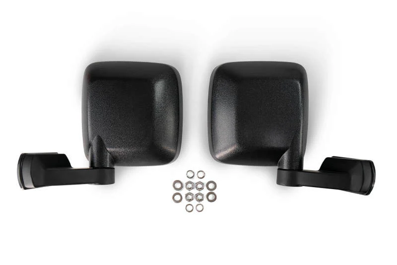 DV8 18-22 Jeep 4 Door JL/JT Aluminum Half Doors with Perforated Mesh Front - Image 6