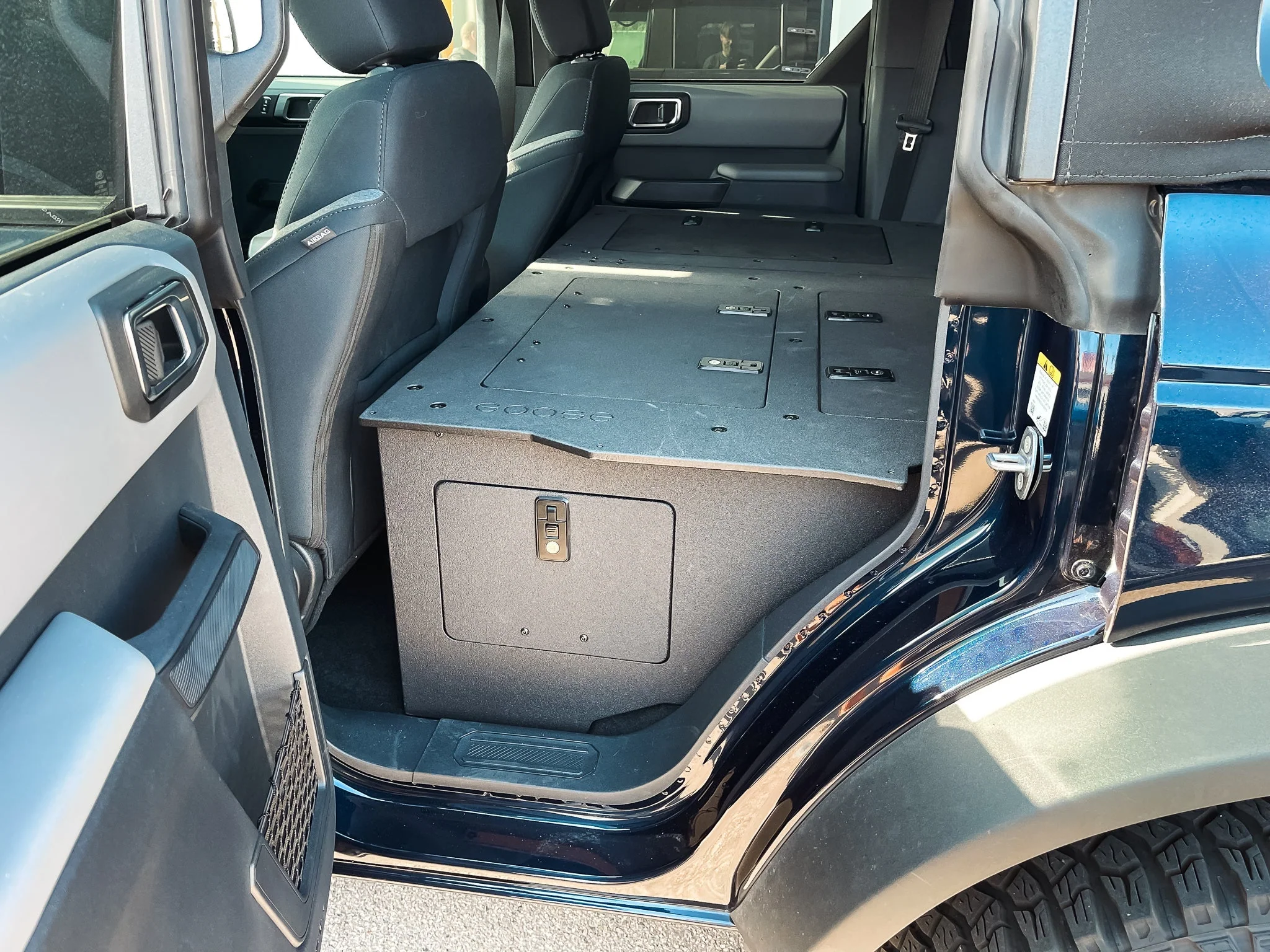 Ford Bronco 2021-Present 6 Gen. 4 Door - Second Row Seat Delete Plate System - Module Height - Image 3
