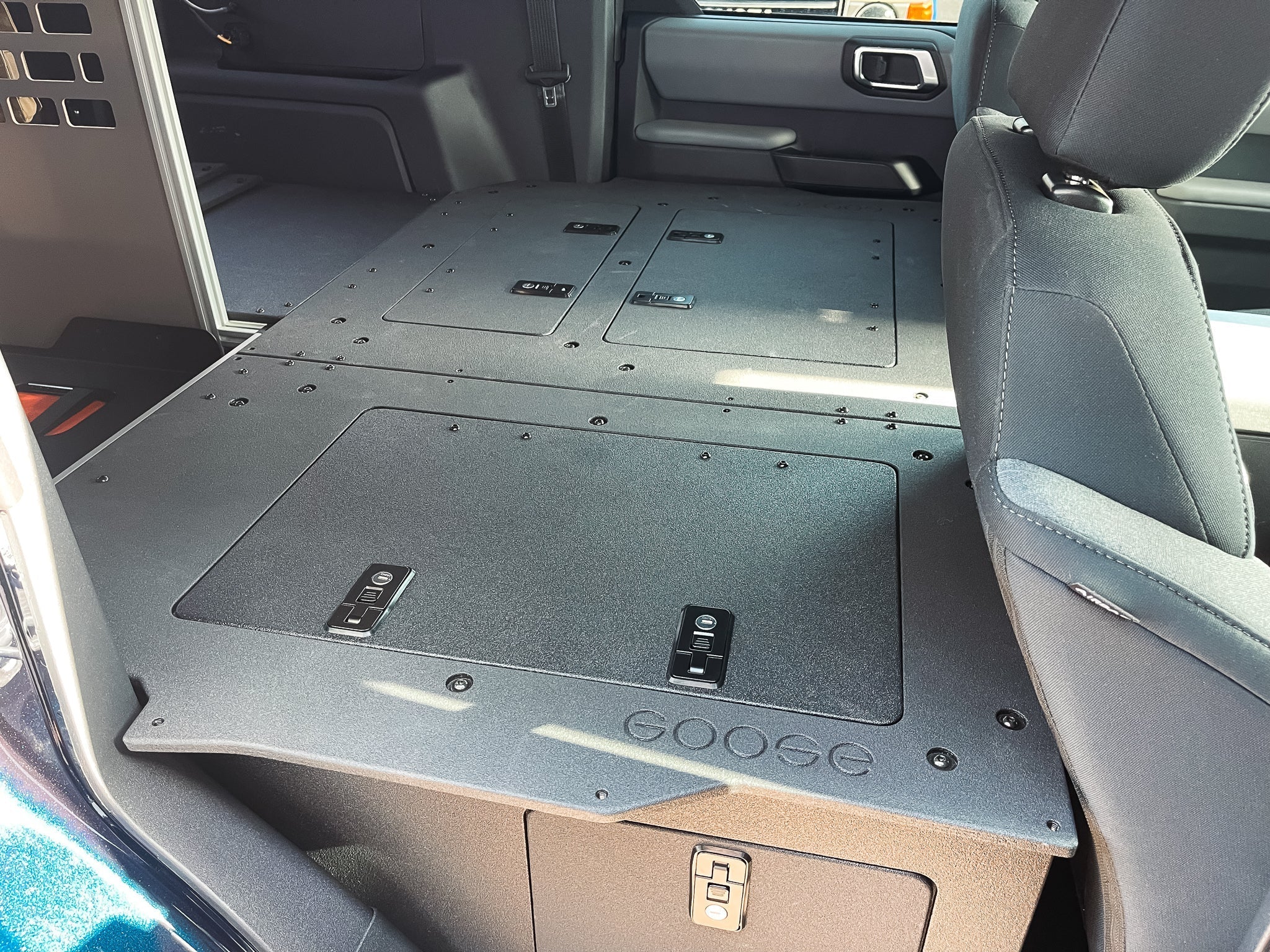 Ford Bronco 2021-Present 6 Gen. 4 Door - Second Row Seat Delete Plate System - Module Height - Image 5