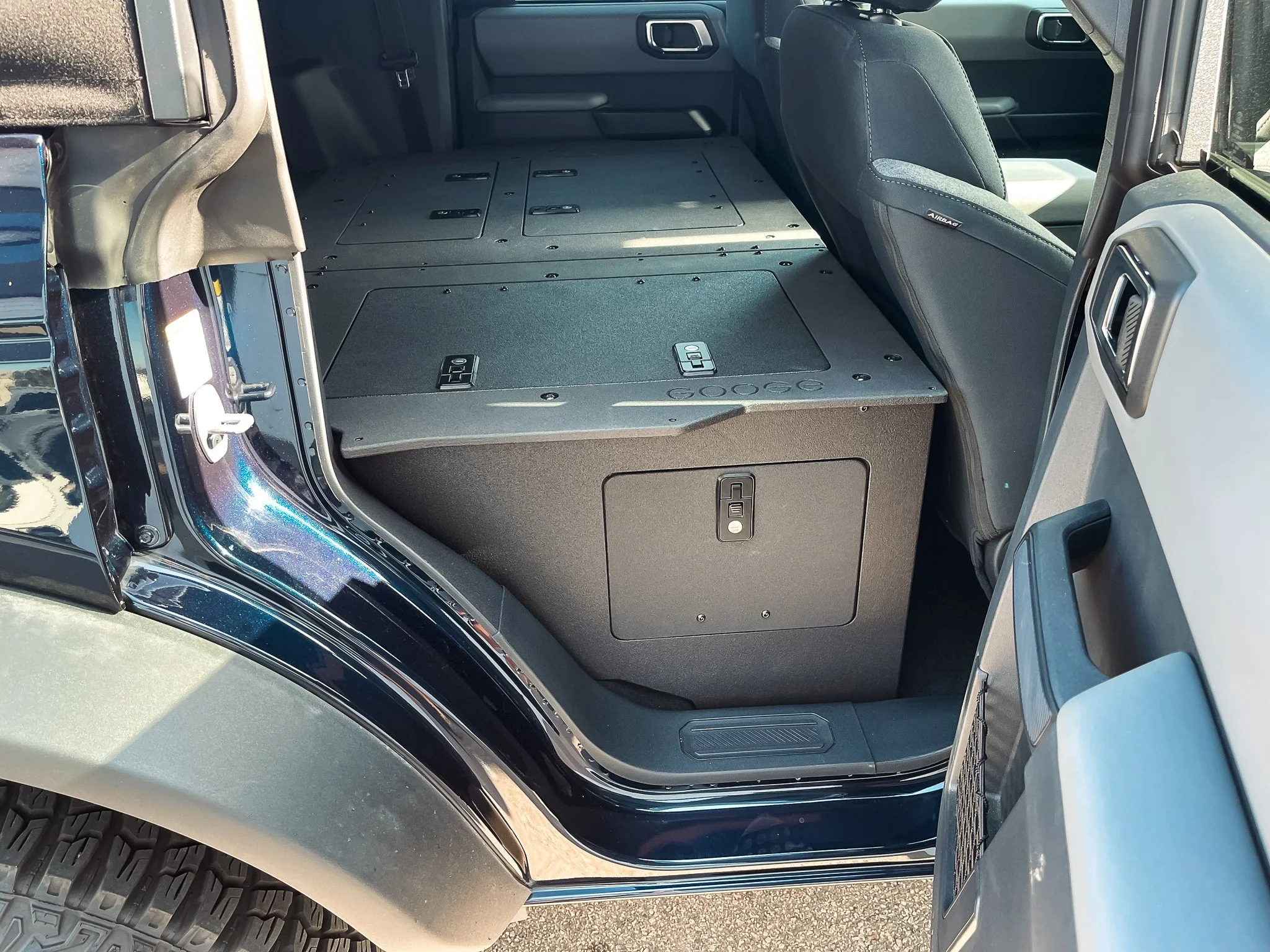 Ford Bronco 2021-Present 6 Gen. 4 Door - Second Row Seat Delete Plate System - Module Height - Image 6