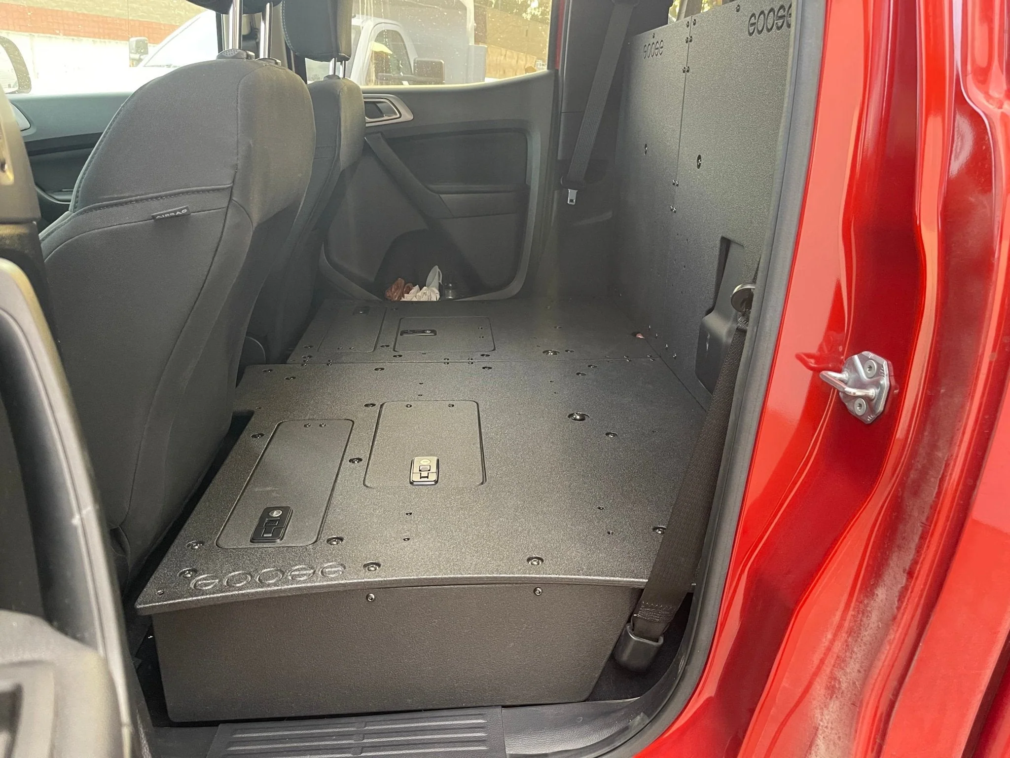 Ford Ranger 2019-2023 4th Gen. Super Crew - 100% Second Row Seat Delete Plate System - Image 8