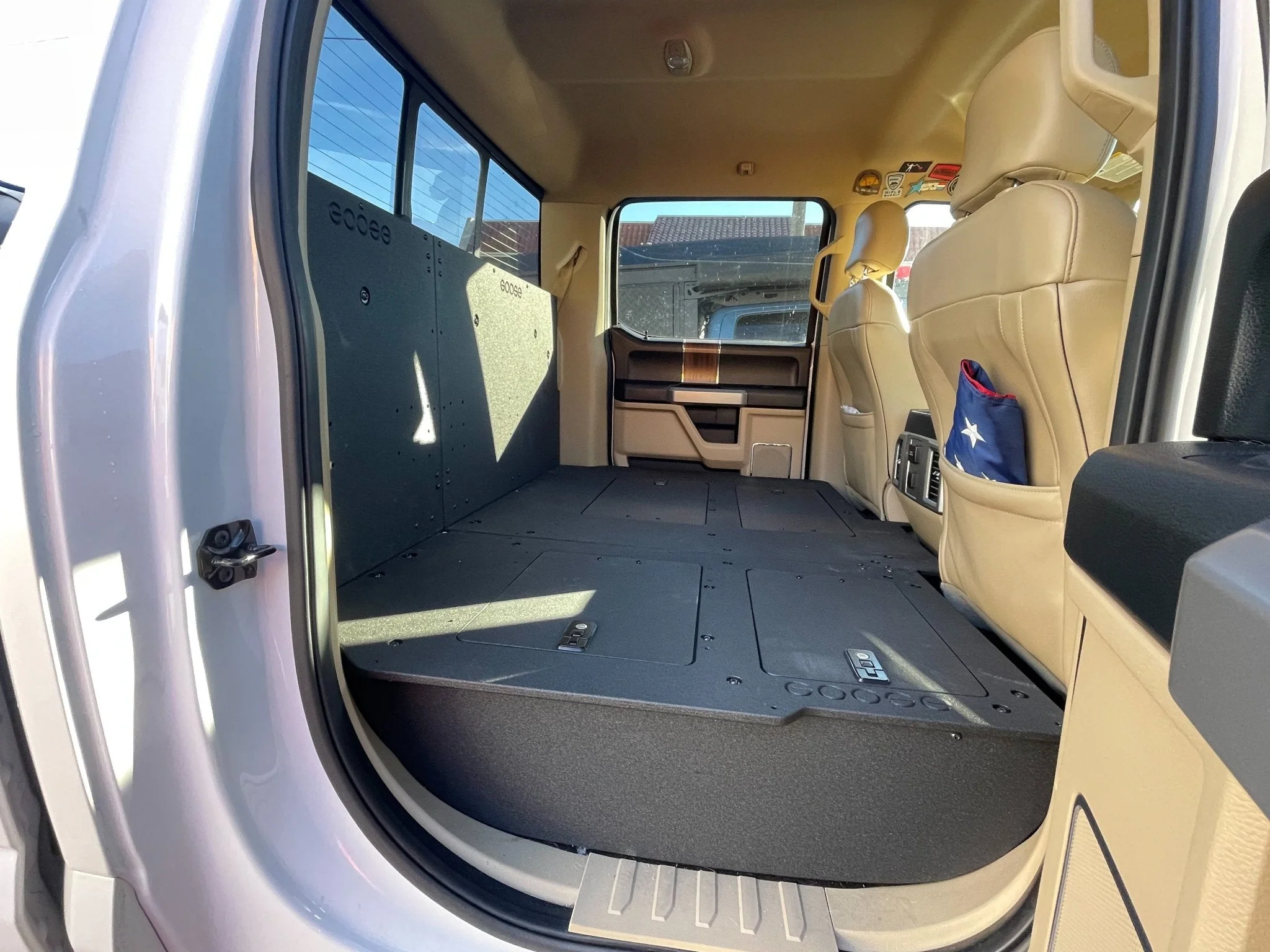 Ford Super Duty F250-F550 2017-Present 4th & 5th Gen. Crew Cab - Second Row Seat Delete Plate System - Image 2