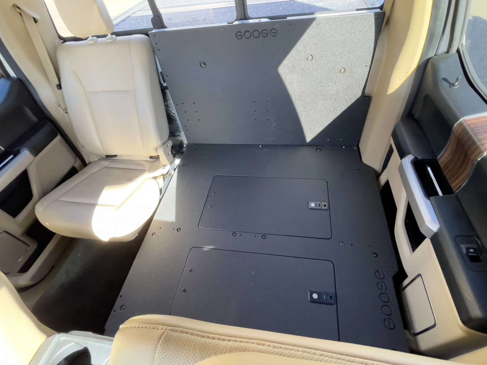 Ford Super Duty F250-F550 2017-Present 4th & 5th Gen. Crew Cab - Second Row Seat Delete Plate System - Image 5