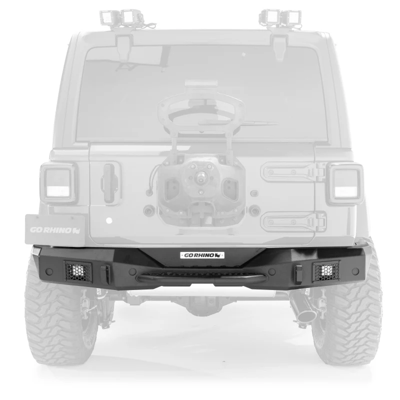 Go Rhino 07-18 Jeep Wrangler JK/JKU Rockline Rear Full Width Bumper - Image 2