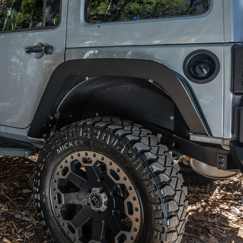 Go Rhino 07-18 Jeep Wrangler JK/JKU Trailline Rear Fenders 3 inch - Image 3