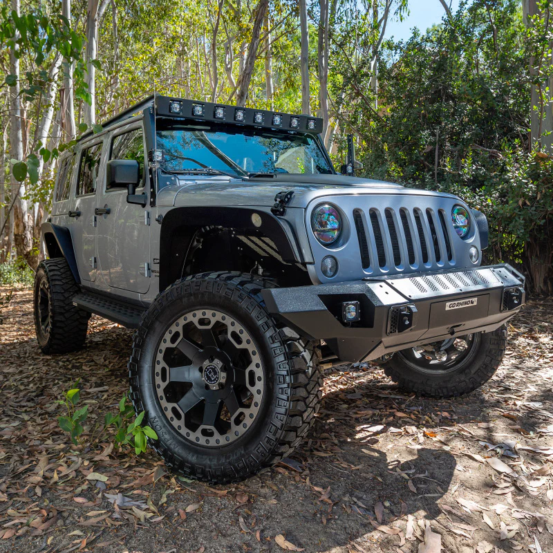 Go Rhino 07-18 Jeep Wrangler JK WLF Windshield Light Mount Frame - Eight Cube Lights - Image 9