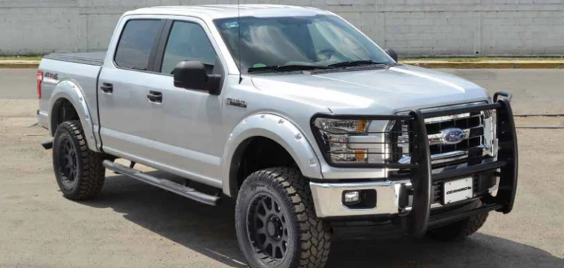 Go Rhino 15-17 Ford F-150 (Excl. ACC Models) 3000 Series StepGuard Center Grille + Brsh Grd - Chrome - Image 3