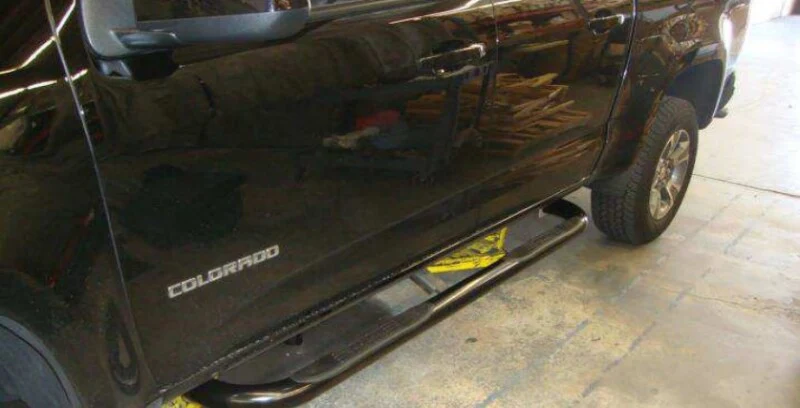 Go Rhino 15-20 Chevrolet Colorado 4000 Series SideSteps - Cab Length - Black - Image 4