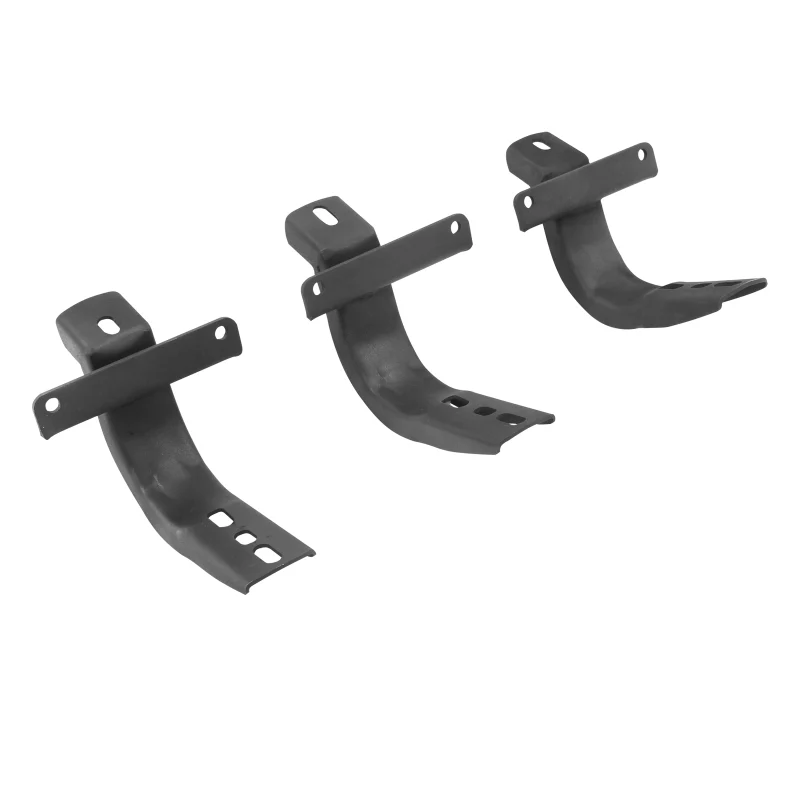 Go Rhino 2021+ Ford Bronco Brackets for OE Xtreme Cab Length Side Steps Textured Black - Image 2