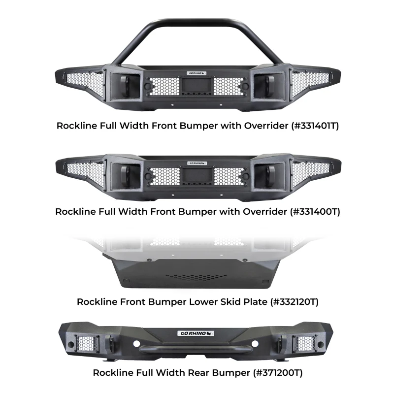 Go Rhino 21-24 Ford Bronco (Excl. Sport) Rockline Front Bumper Lower Skid Plate - Image 12