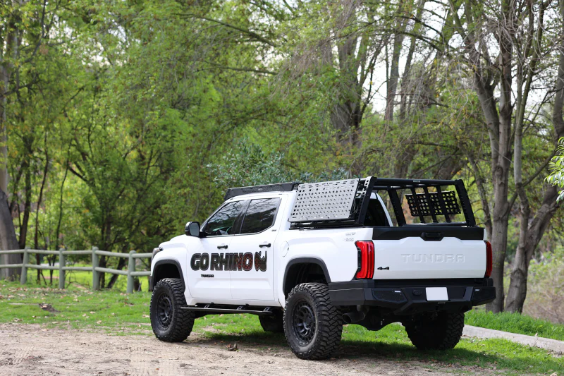 Go Rhino 22-23 Toyota Tundra CrewMax Cab 4dr E-BOARD E1 Electric Running Board Kit - Tex. Blk - Image 7