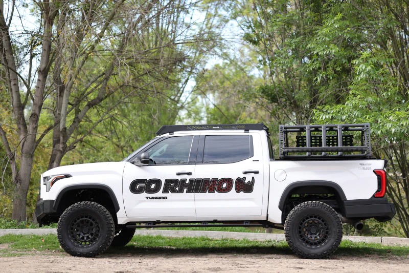 Go Rhino 22-23 Toyota Tundra CrewMax Cab 4dr E-BOARD E1 Electric Running Board Kit - Tex. Blk - Image 8
